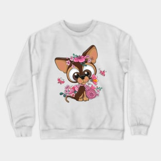 Cute Chihuahua dog Crewneck Sweatshirt